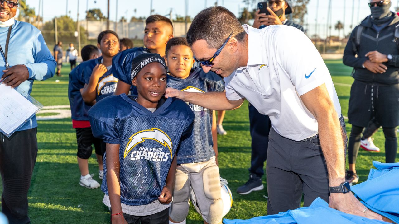 Snoop Dogg, Keenan Allen and Tom Telesco Surprise Inglewood