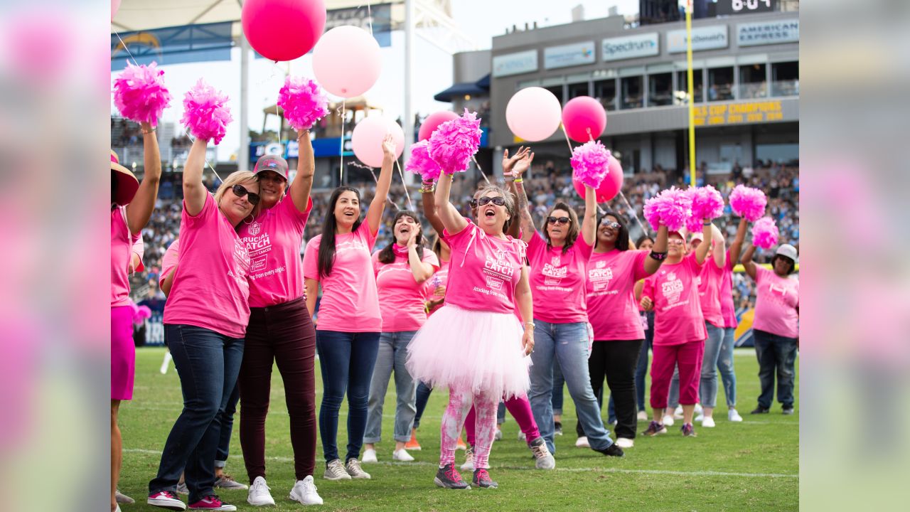 The Houston Texans host the Chargers on Sunday. The franchise is honoring  breast cancer survivors and those affected by cancer.