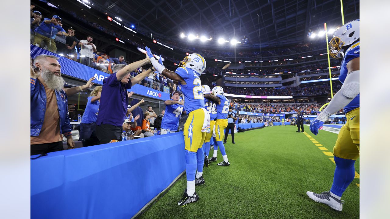 Photos: Bolts Celebrate MNF Win at SoFi Stadium