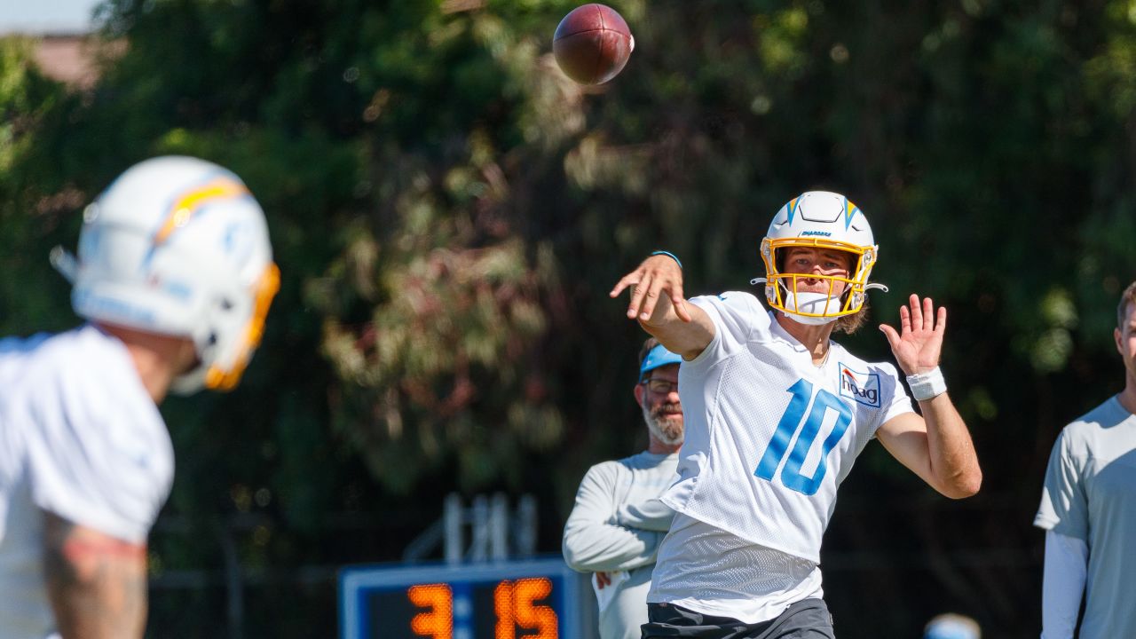 Outerstuff Youth Justin Herbert Navy Los Angeles Chargers Fast Track Player Name & Number Tank Top