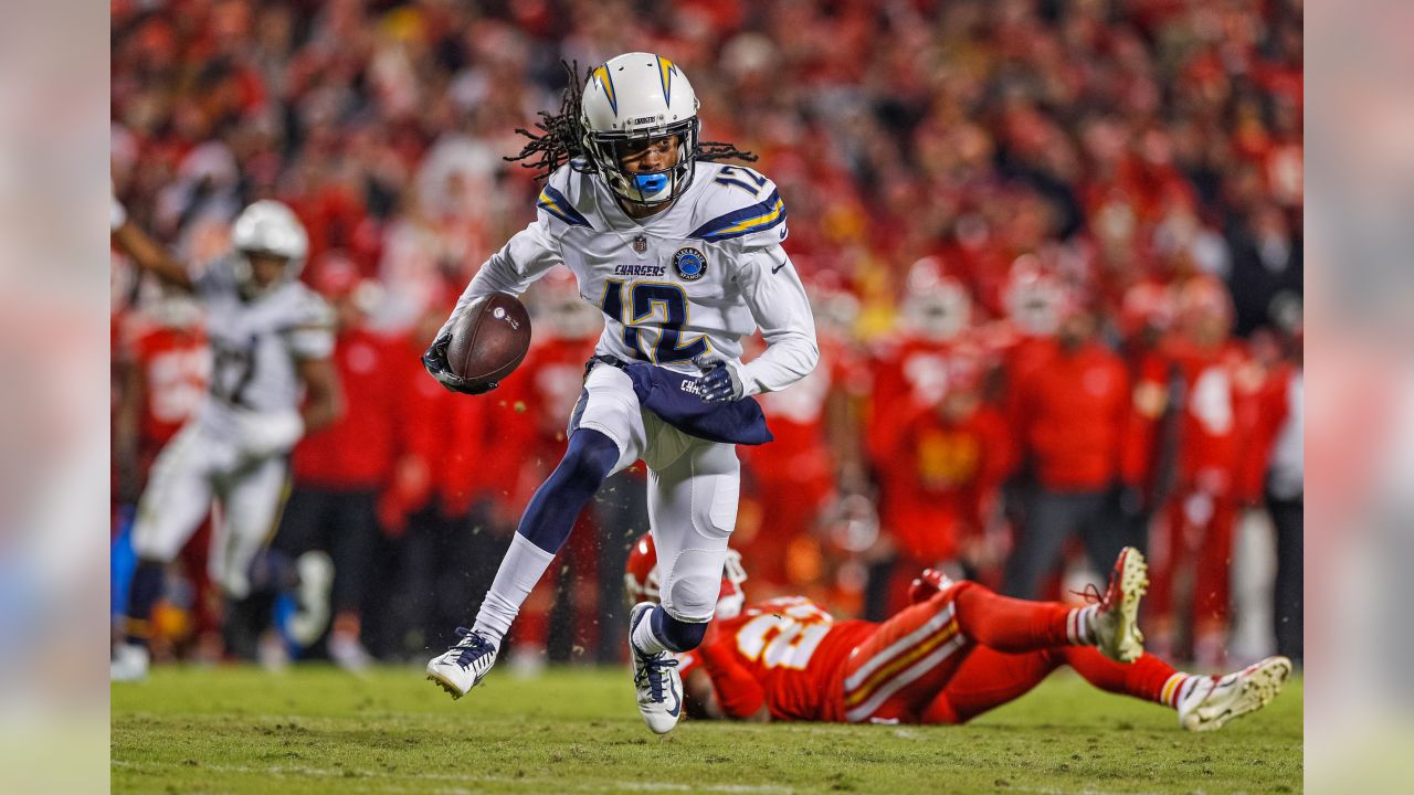 Los Angeles Chargers quarterback Justin Herbert runs with the ball during  the first half of an NFL football game against the Kansas City Chiefs  Thursday, Dec. 16, 2021, in Inglewood, Calif. (AP