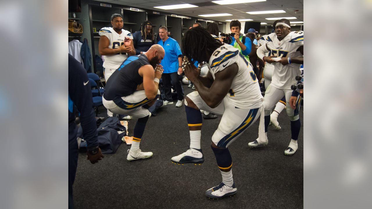 Postgame locker room celebration