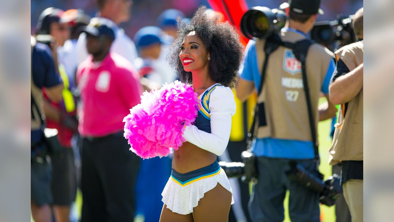 Pictures: NFL cheerleaders support breast cancer awareness