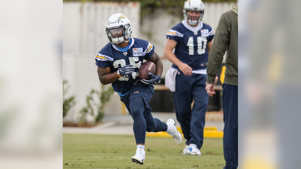 September 30, 2018 Los Angeles Chargers defensive end Darius Philon (93) in  action before the football game between the San Francisco 49ers and the Los  Angeles Chargers at the StubHub Center in