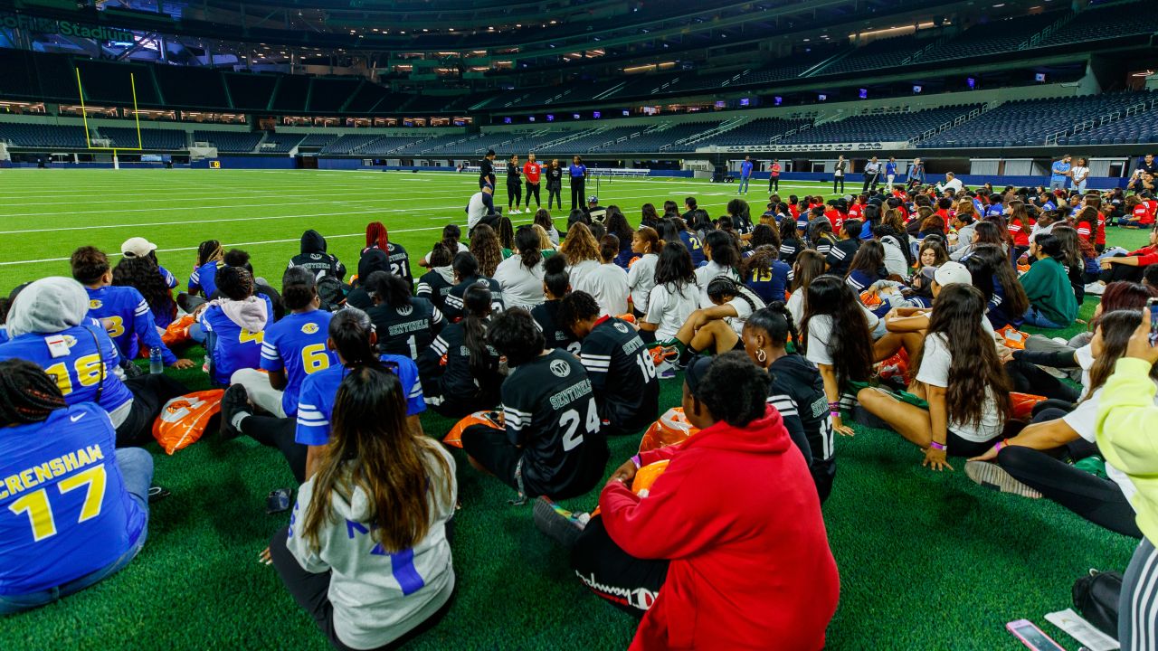 Rams and Chargers Unveil Jerseys for Girls Flag Football League – Los  Angeles Sentinel