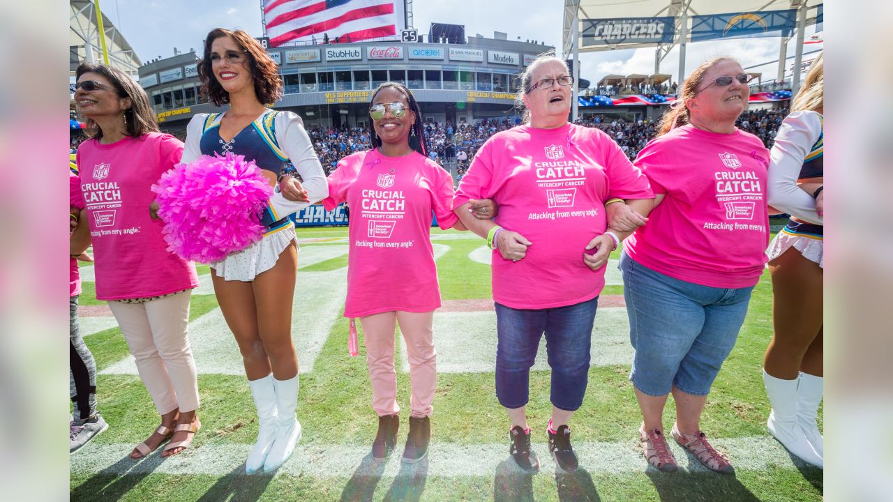 Bolts Honor Breast Cancer Survivors During Annual Crucial Catch Game