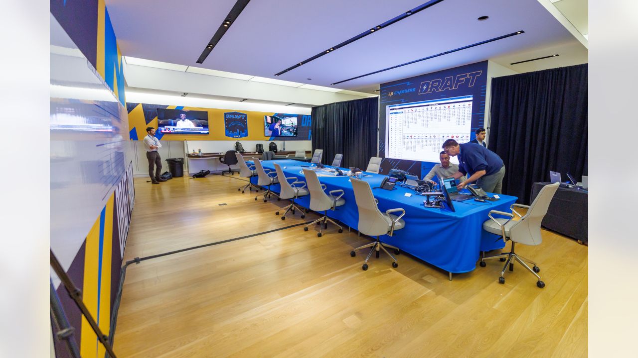 Take a look inside Los Angeles Chargers' draft room