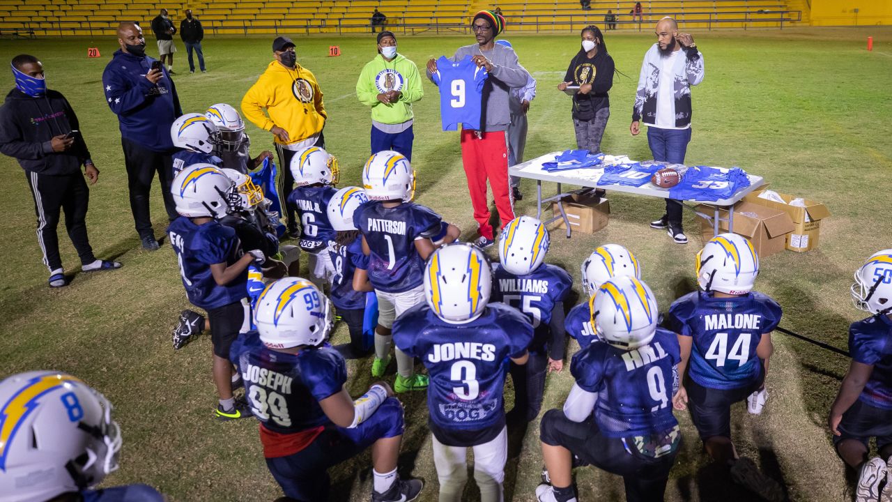 Snoop Dogg, Keenan Allen and Tom Telesco Surprise Inglewood