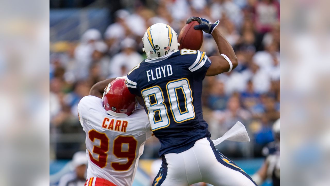 San Diego Chargers wide receiver Malcom Floyd scores on a 52-yard