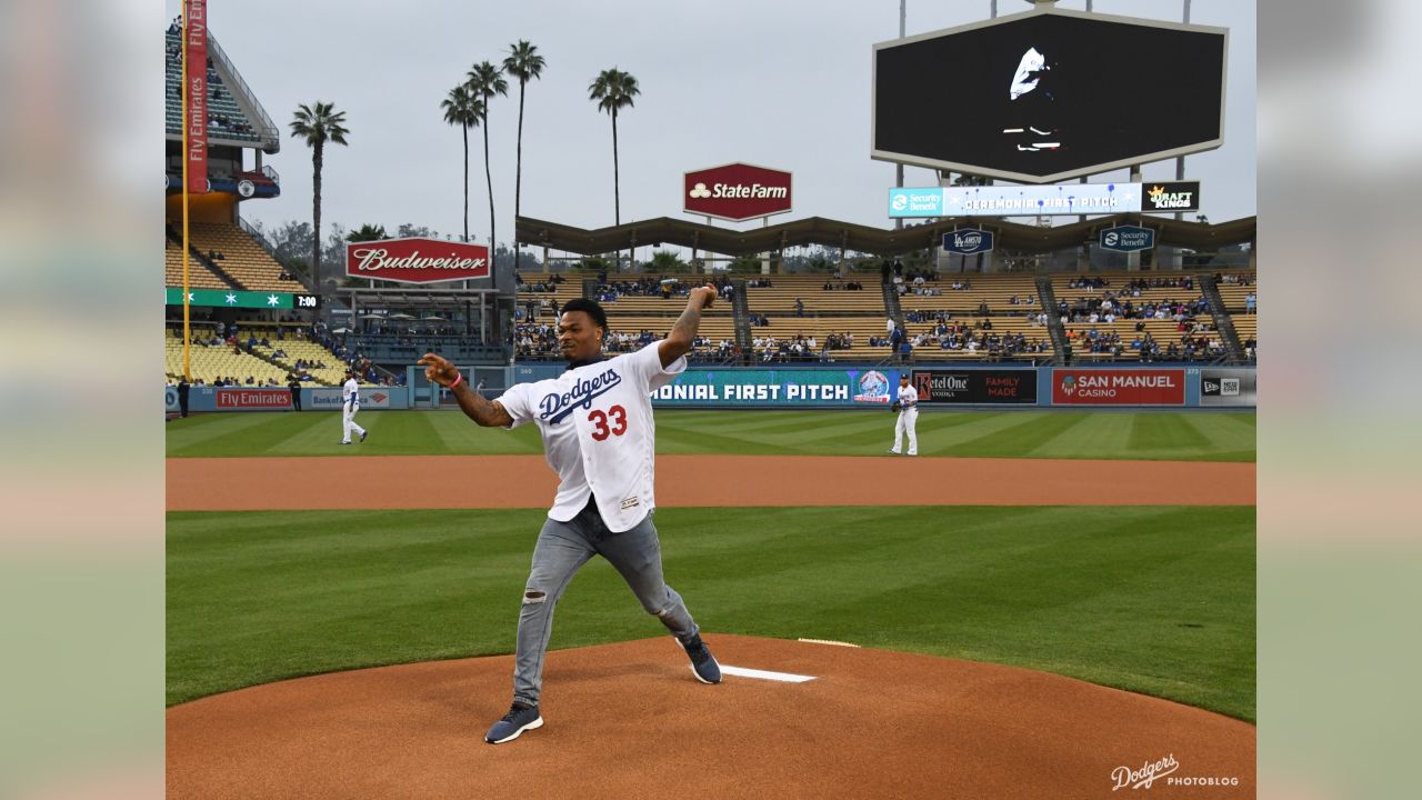 Dodgers Video: Jaime Jarrín Throws Out First Pitch For Dodger Stadium Opener
