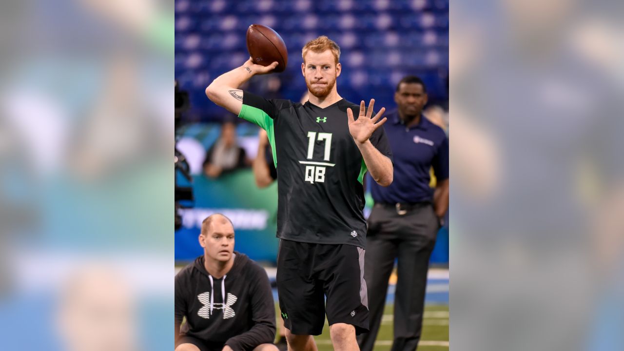 North Dakota State's Carson Wentz in Action