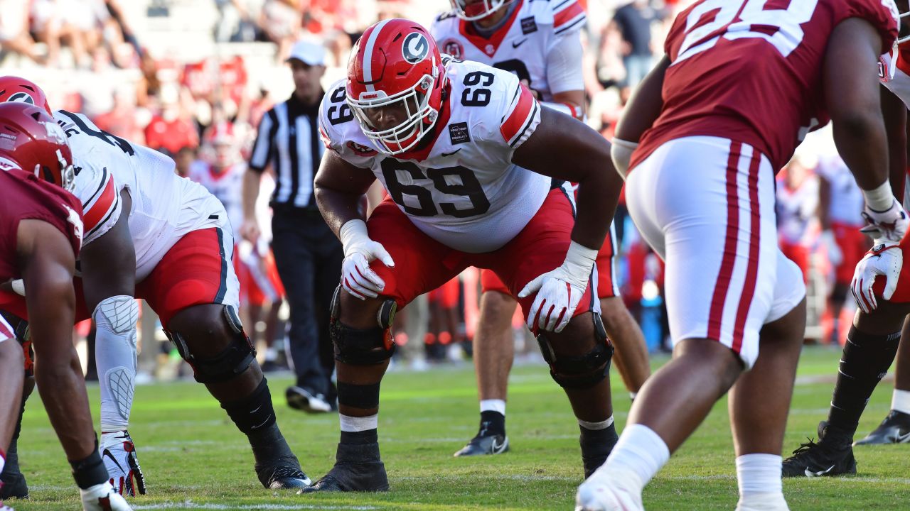 2022 NFL Draft: offensive lineman Jamaree Salyer, Georgia, Round 6