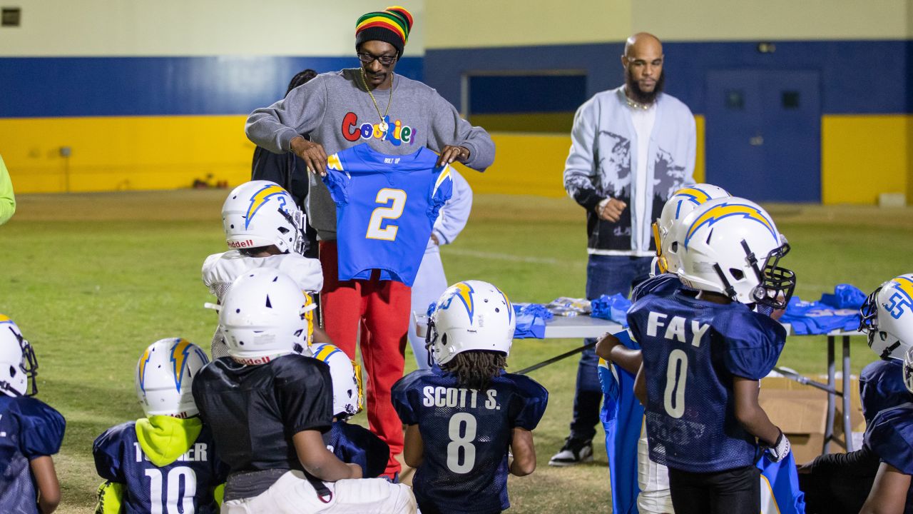 Snoop Dogg, Keenan Allen and Tom Telesco Surprise Inglewood