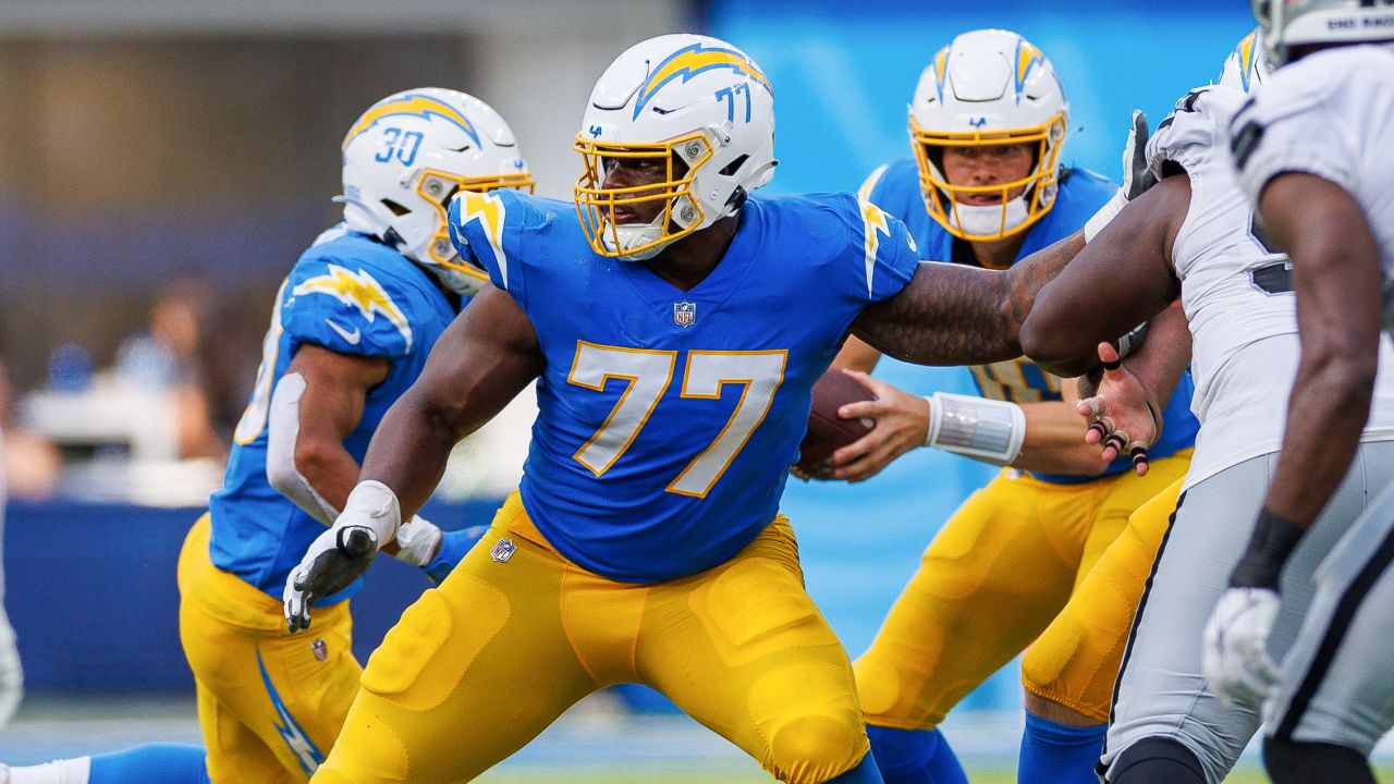 Los Angeles Chargers center Isaac Weaver (60) during an NFL