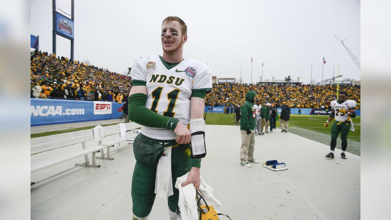 North Dakota State's Carson Wentz in Action