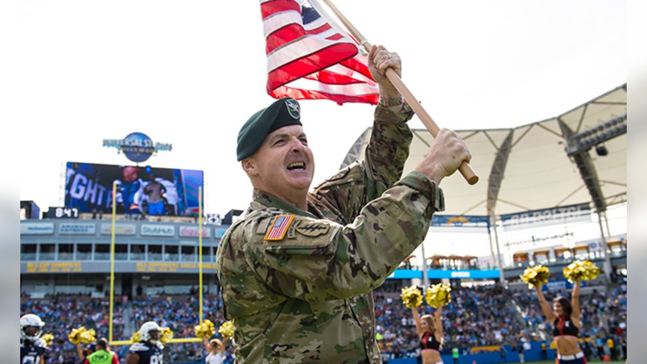 Chargers Honor Veterans and the U.S. Military During Salute to