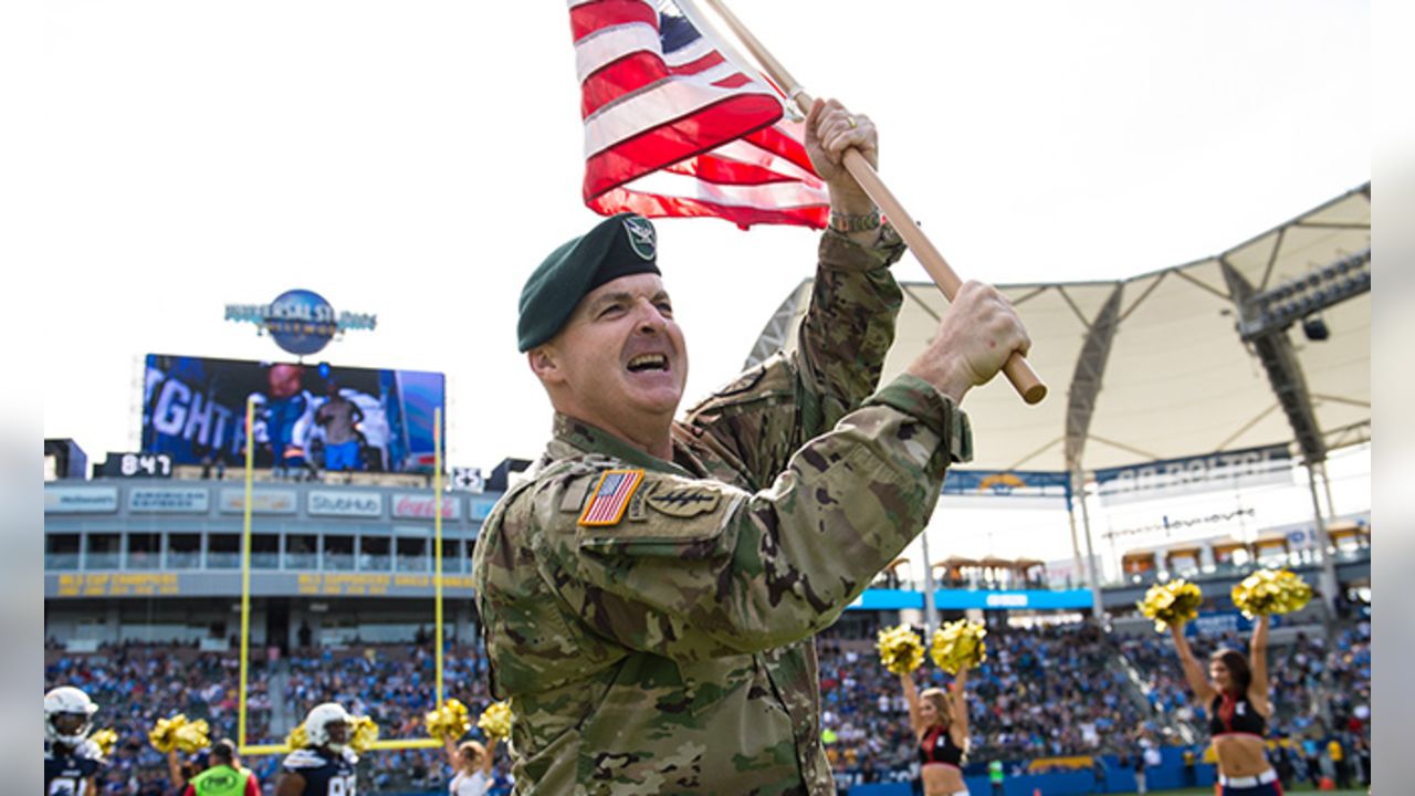 Chargers Honor Veterans and the U.S. Military During Salute to Service Game