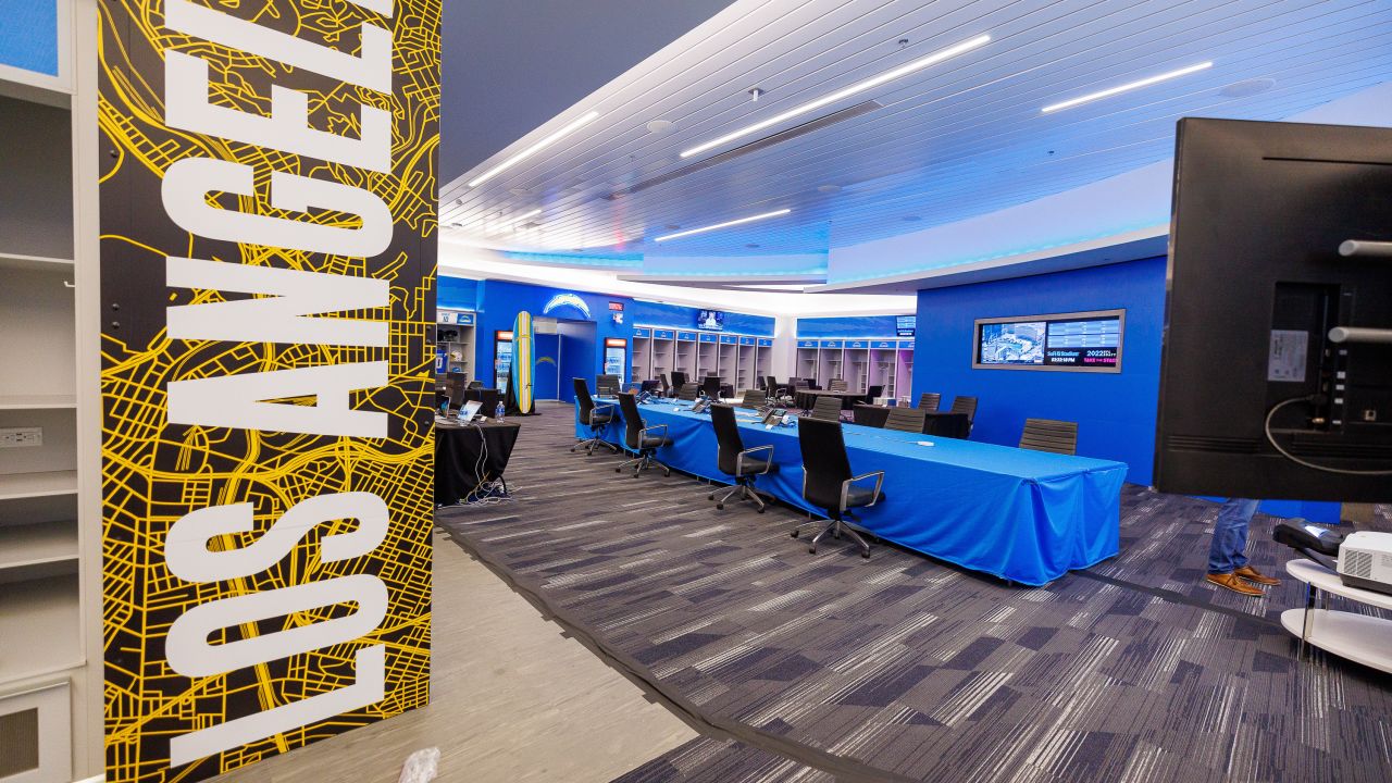 Photos: Chargers Draft Room at SoFi Stadium