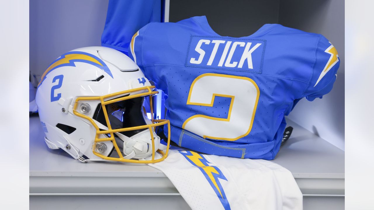 INGLEWOOD, CA - AUGUST 20: Los Angeles Chargers kicker Cameron Dicker (11)  in the first half of