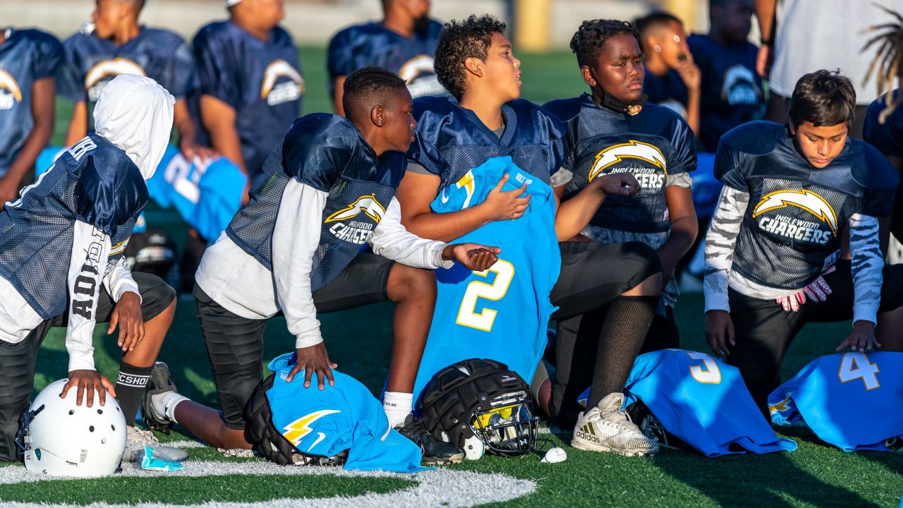 Snoop Dogg, Keenan Allen and Tom Telesco Surprise Inglewood Chargers with  New Uniforms