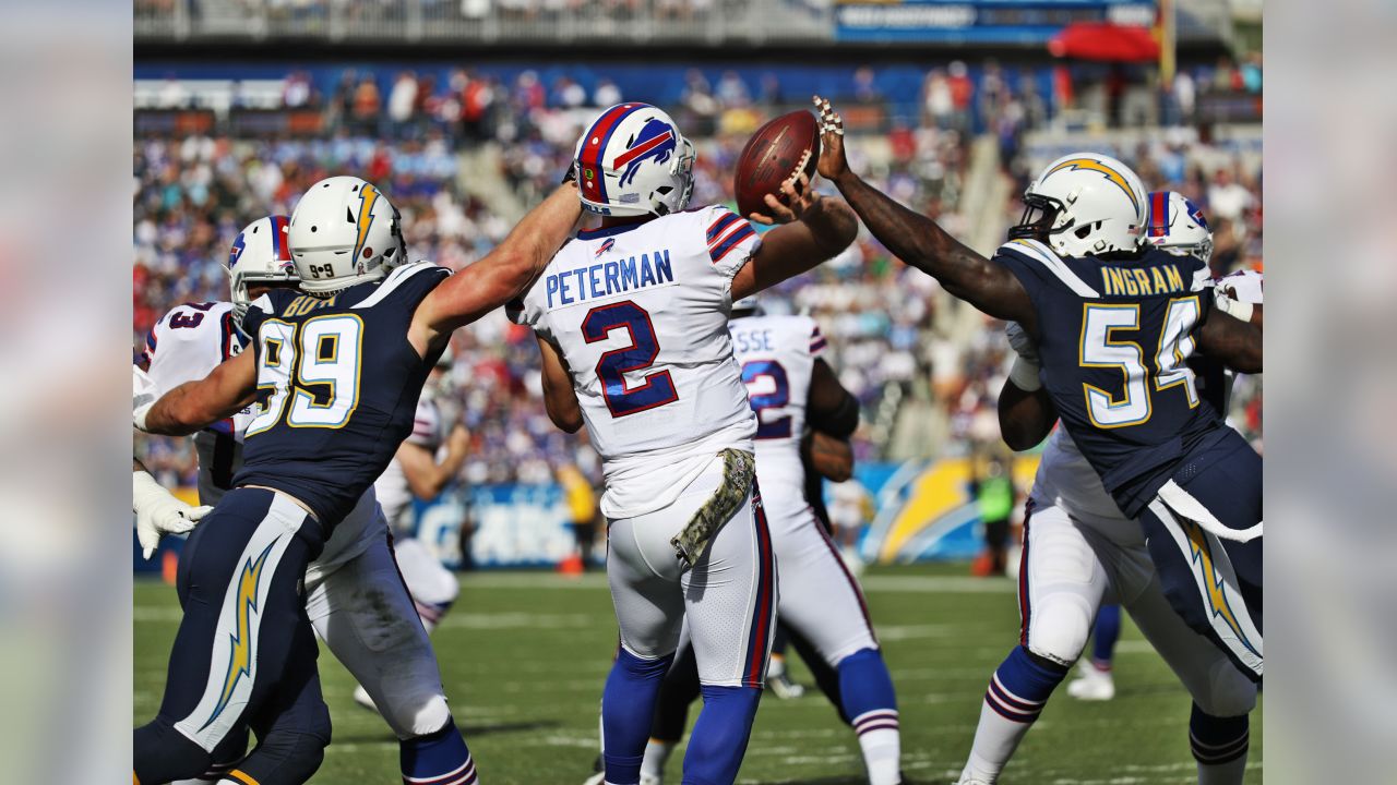 Chargers pick off Nathan Peterman 5 times in blowout win over