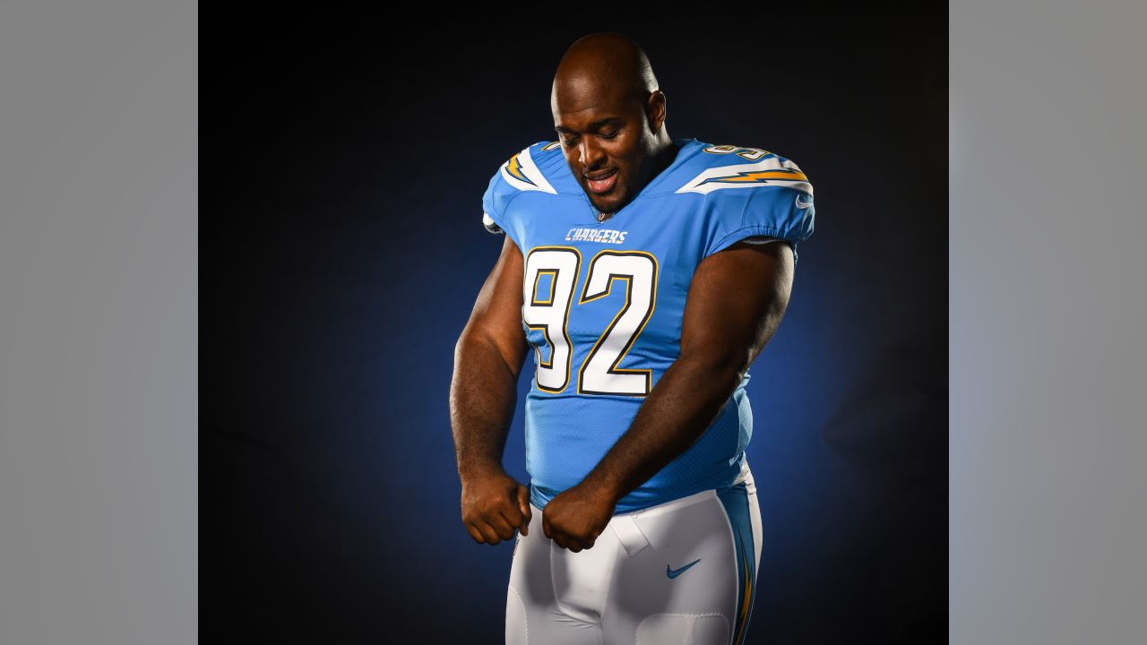 Los Angeles Chargers will wear powder-blue jerseys Sunday vs. Broncos