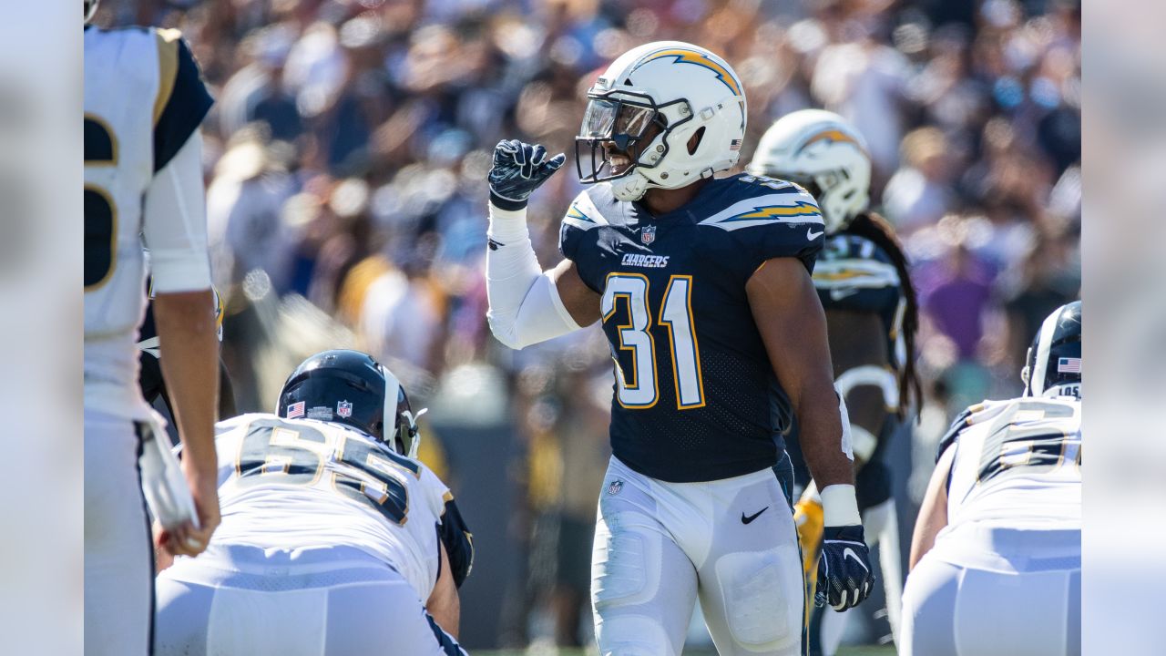 AFC safety Adrian Phillips (31), of the Los Angeles Chargers