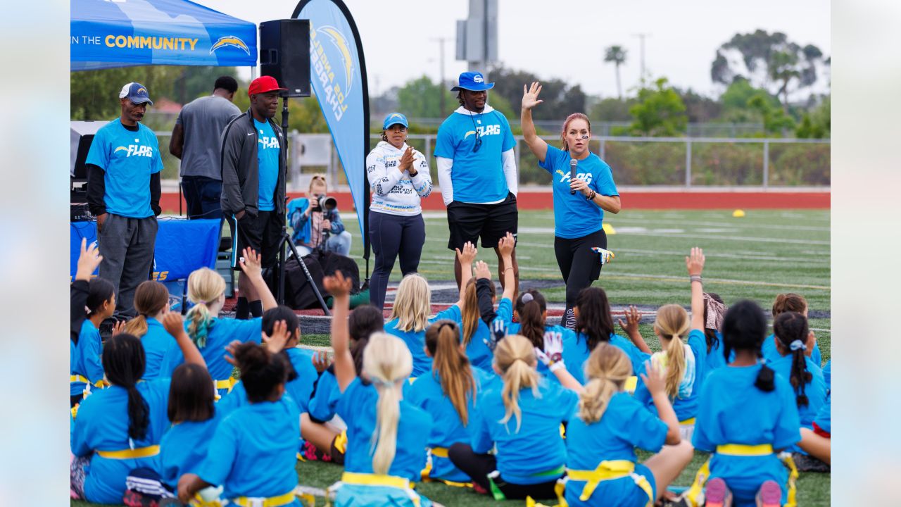 Chargers and SDUSD Host Skills Camp to Kick Off Inaugural Middle School Flag  League