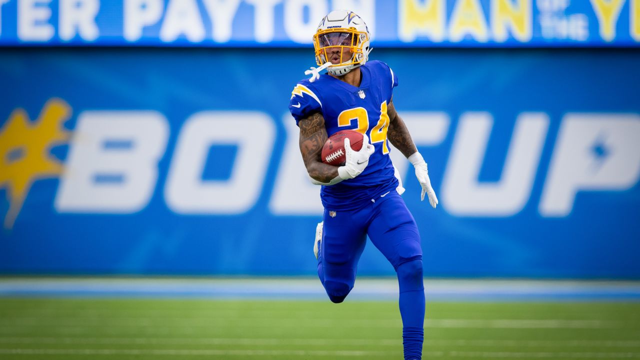 WTW - Chargers color rush v Rams Blue and Yellows