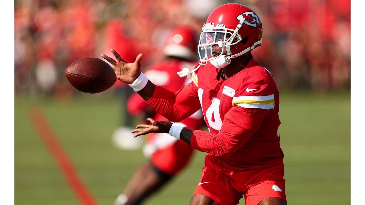 Kansas City Chiefs wide receiver Jerrion Ealy arrives at NFL football  training camp Friday, July 28, 2023, in St. Joseph, Mo. (AP Photo/Charlie  Riedel Stock Photo - Alamy