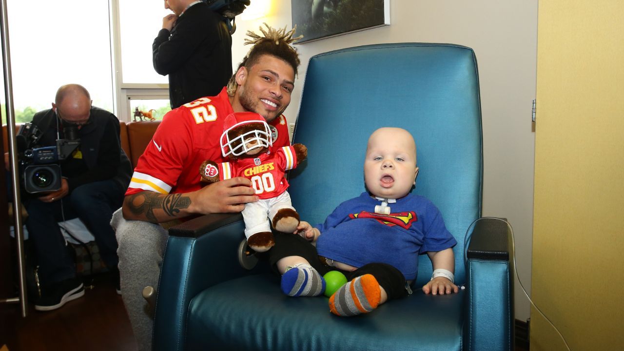 Tyrann Mathieu on the Chiefs' Visit to the KU Health System: “A