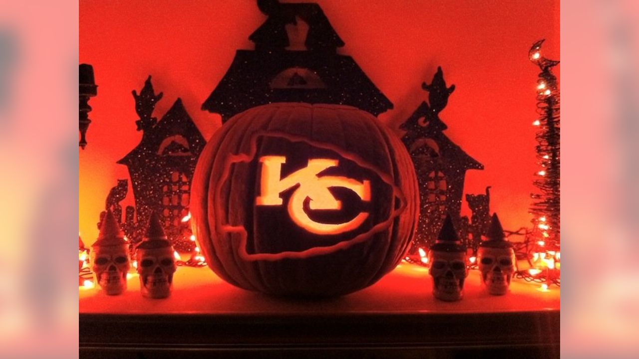 The Rolling Stones Kansas City Chiefs Pumpkin Leopard Halloween