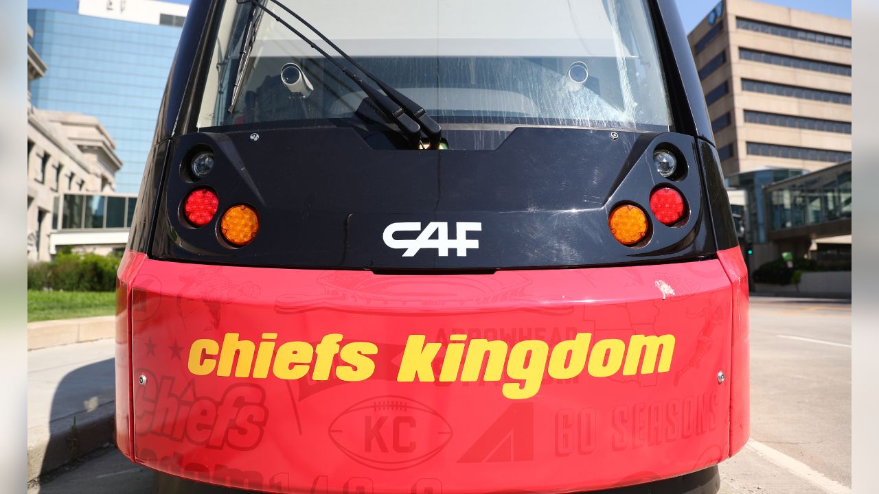 Photo Gallery: Banner Installations and the Chiefs Wrapped Street Car