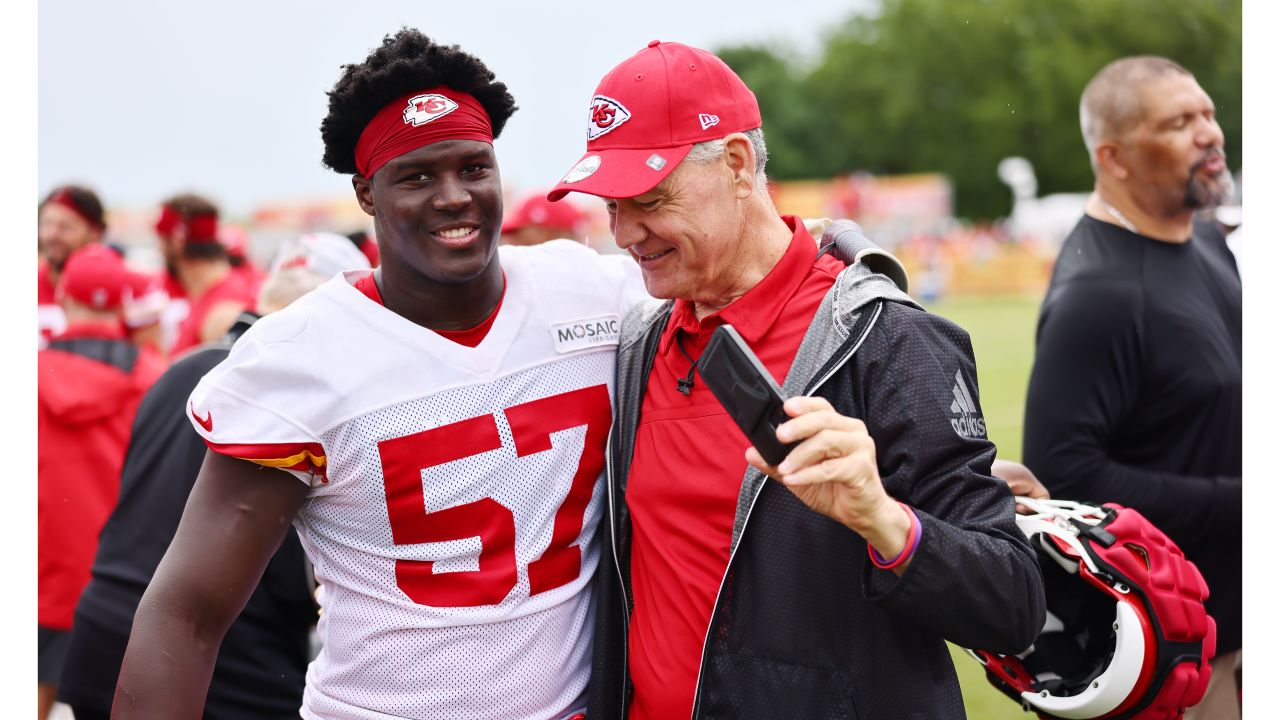 Kansas City Chiefs defensive players Truman Jones (57), Matt