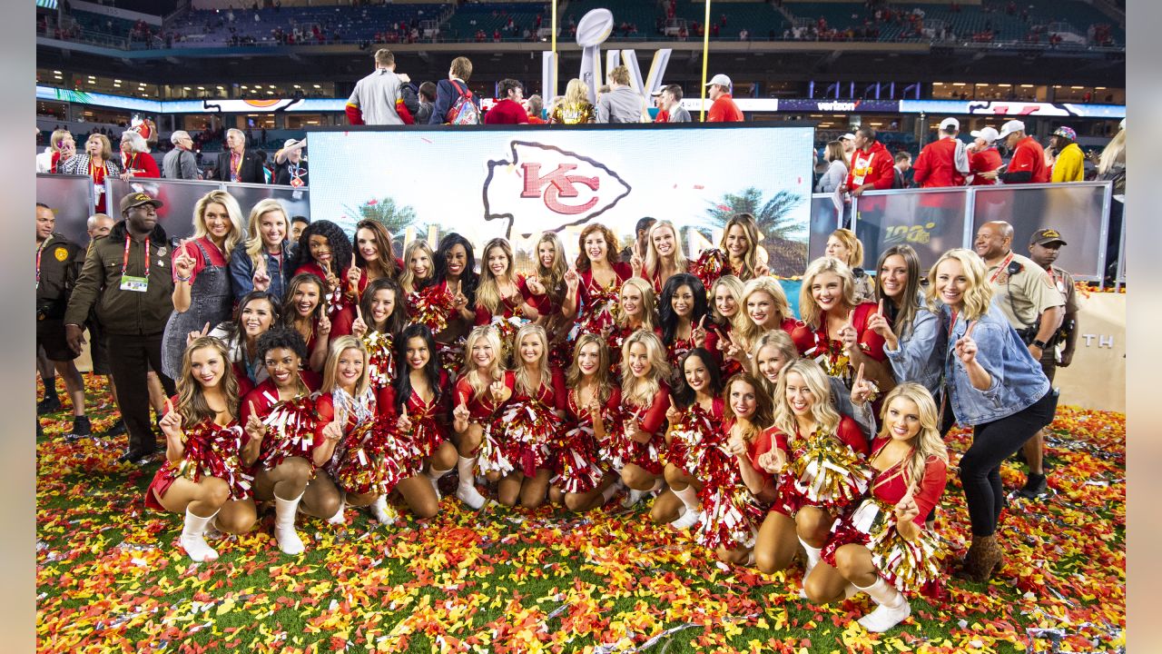 Chiefs cheerleaders receive their Super Bowl LVII rings