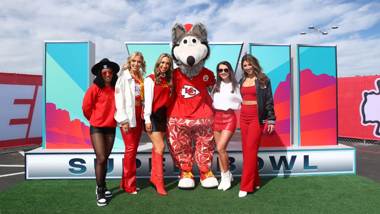 Kansas City Chiefs Mascot KC Wolf Super Bowl LVII 2023 Champions