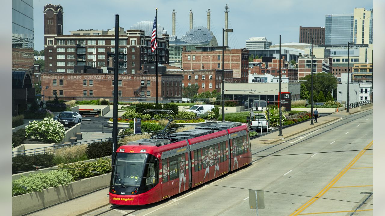 Photo Gallery: Banner Installations and the Chiefs Wrapped Street Car