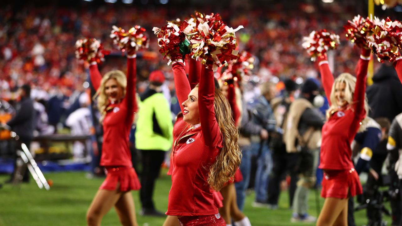 The Denver Bronco Cheerleaders perform during the Denver Broncos v the Kansas  City Chiefs in the first half of an NFL football game Sunday, Dec 19, 2022,  in Denver. (AP Photo/Bart Young