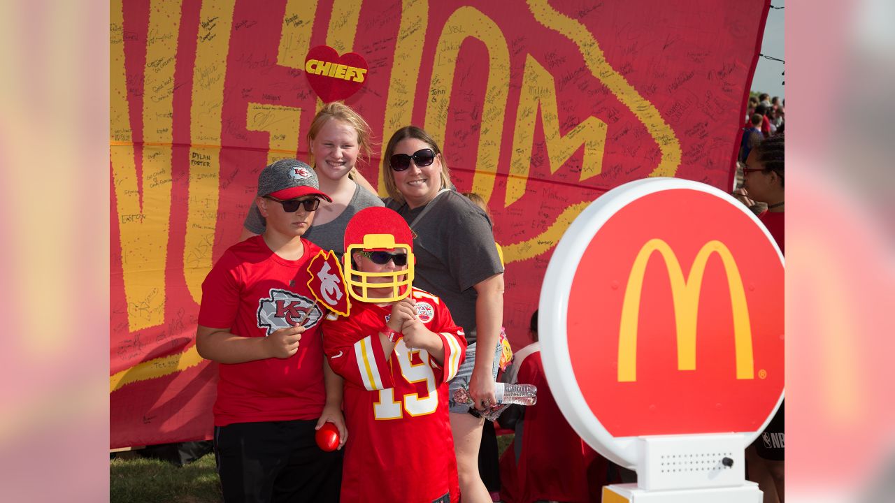 Chiefs Share Unforgettable Memories with Kids at Training Camp During the  Helmet Walk 