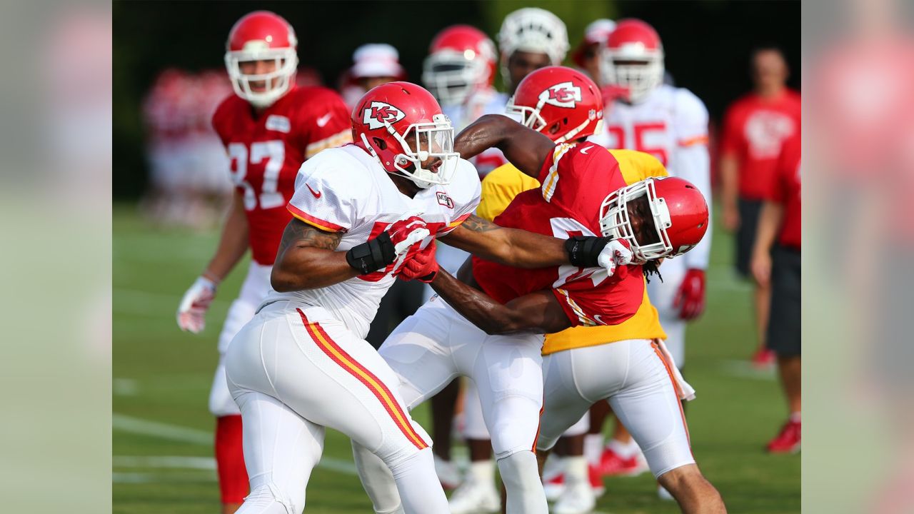 Kansas City Chiefs linebacker Derrick Johnson (56) during pre-game