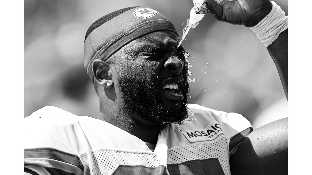 Kansas City Chiefs running back Jerrion Ealy runs the ball during NFL  football training camp Saturday, July 29, 2023, in St. Joseph, Mo. (AP  Photo/Charlie Riedel Stock Photo - Alamy