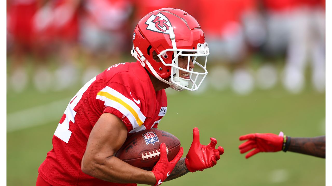 Kansas City Chiefs defensive tackle Chris Williams participates in a drill  during NFL football training camp Saturday, July 29, 2023, in St. Joseph,  Mo. (AP Photo/Charlie Riedel Stock Photo - Alamy