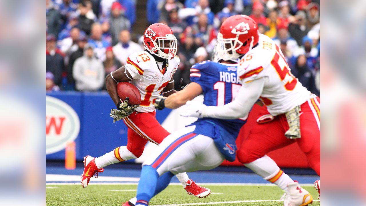 Buffalo Bills Vs. Kansas City Chiefs. Fans Support On NFL Game. Silhouette  Of Supporters, Big Screen With Two Rivals In Background. Stock Photo,  Picture And Royalty Free Image. Image 151160607.