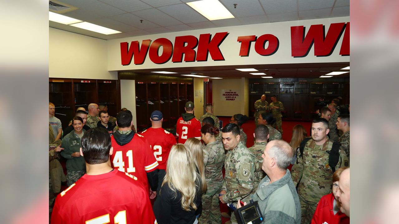 Chiefs Surprise Local Military Units with “Salute to Service” Hoodies