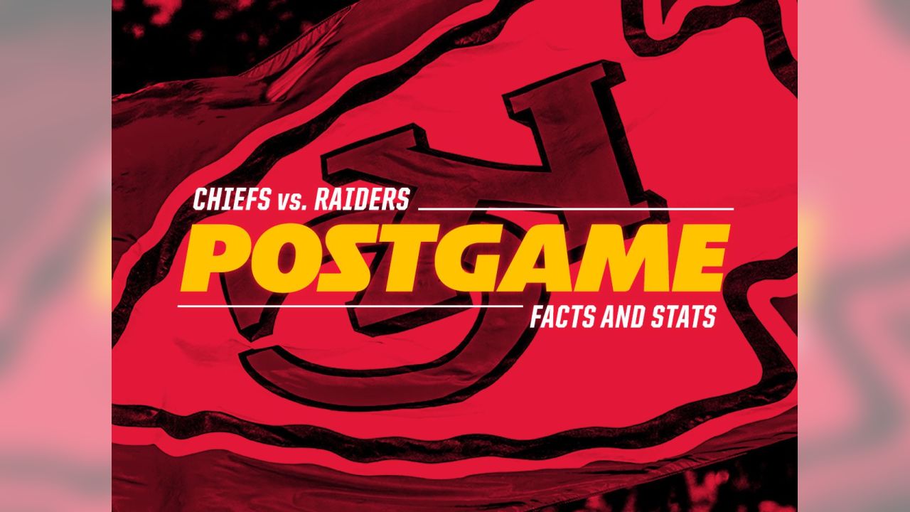 Photo Gallery: Chiefs vs. Raiders Postgame Facts & Stats