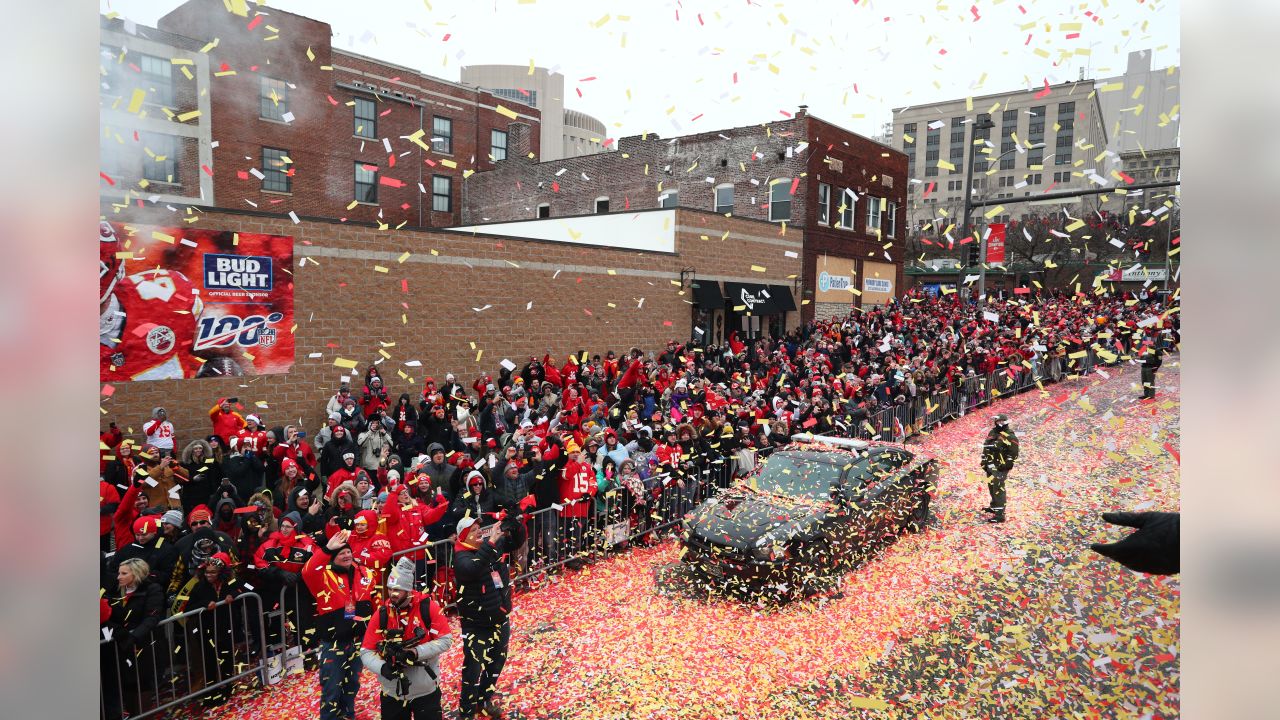 Aerial Drone Shot of Chiefs Super Bowl Parade in Kansas City Photograph by  Josh Mais - Pixels