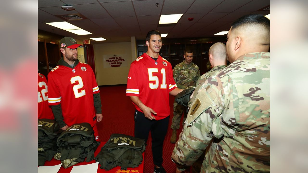 Chiefs Surprise Local Military Units with “Salute to Service” Hoodies