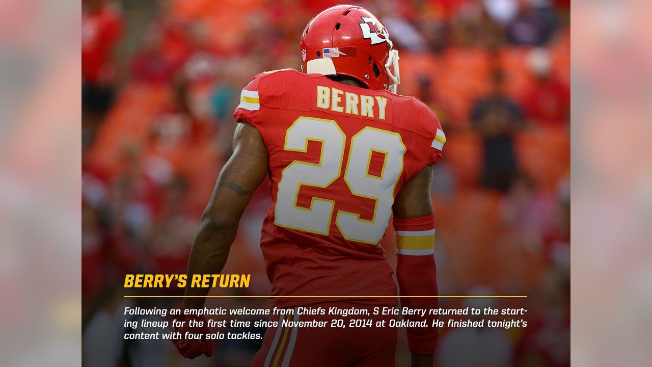 NFL notebook: S Berry back with Chiefs 