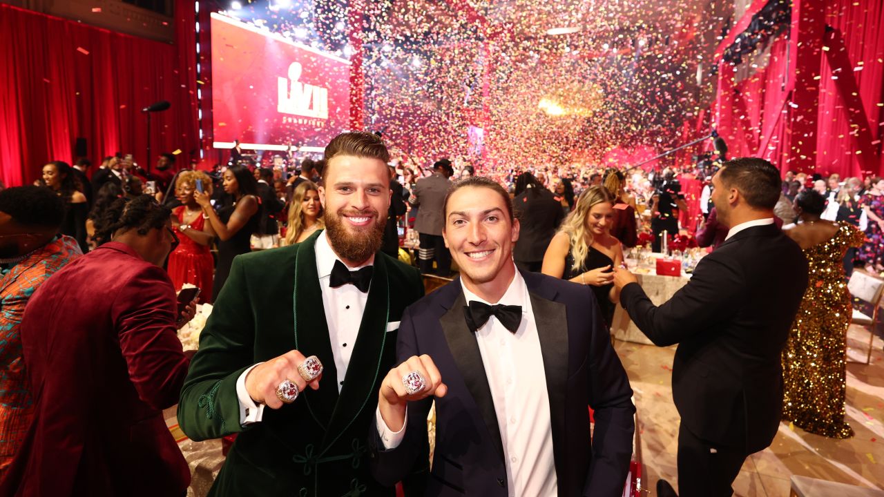 See the fashions worn by Kansas City Chiefs on red carpet for Super Bowl  ring ceremony