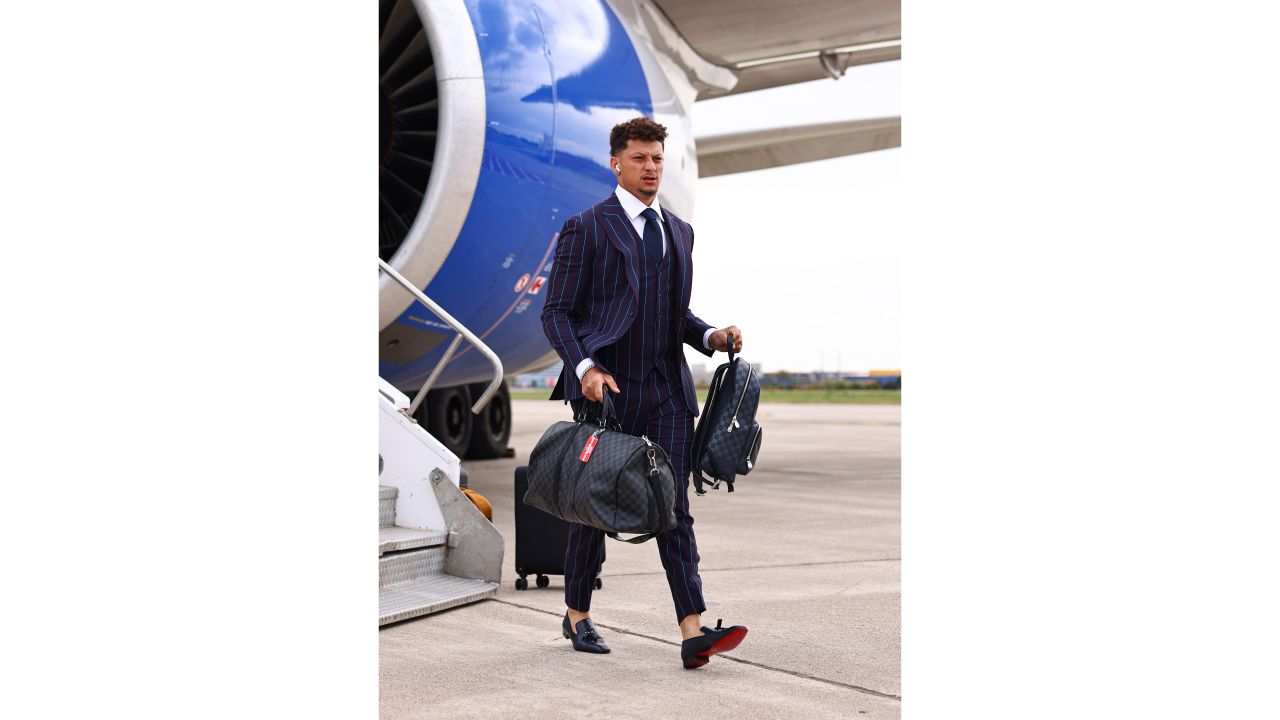 PatrickMahomes arriving for the @Chiefs vs @Vikings game